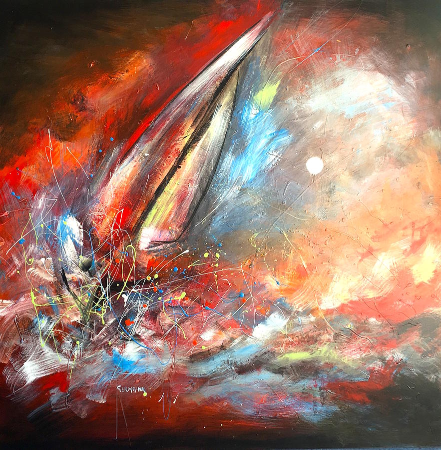 Sailing Beyond The Storm Painting