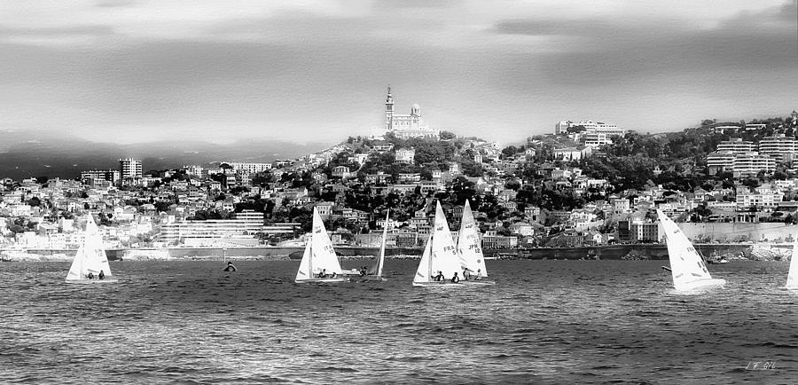 Sailing Boat  Black-and-White 2 Photograph by Jean Francois Gil