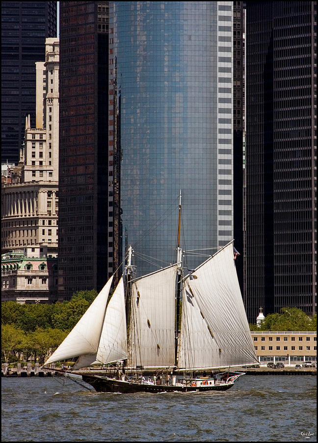 Boat Photograph - Sailing By Downtown by Chris Lord