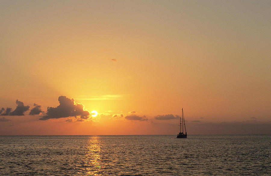 Sunset Photograph - Crusing the Bahamas by David J Shuler
