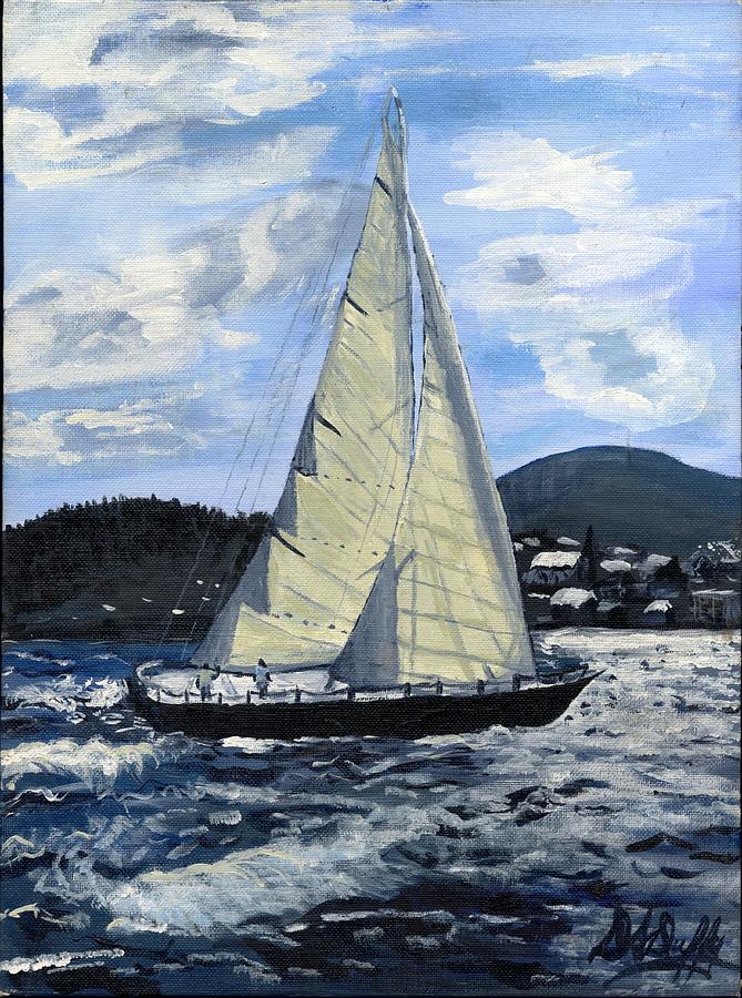 Sailing Painting by Deborah Duffy