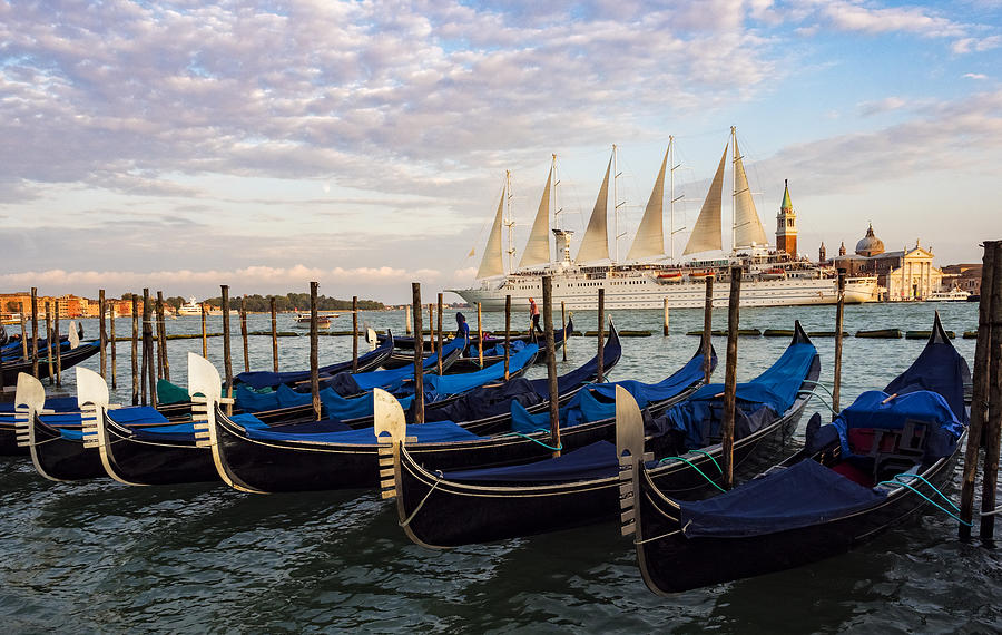 Sailing from Venice Photograph by David Kay