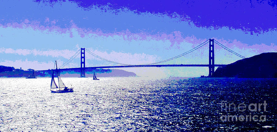 San Francisco Photograph - Sailing Golden Gate Bridge by Jerome Stumphauzer