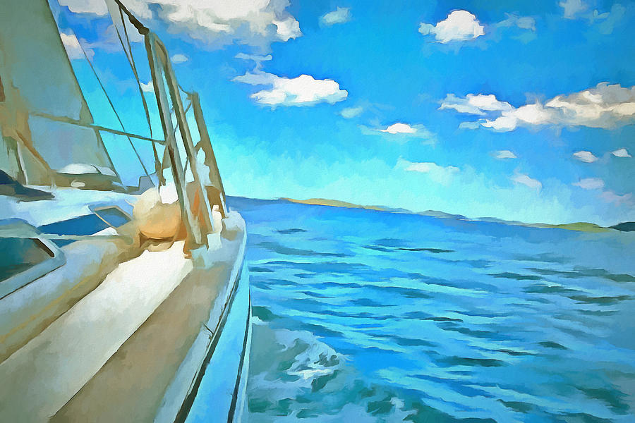 Sailing II Digital Art by Ronald Bolokofsky