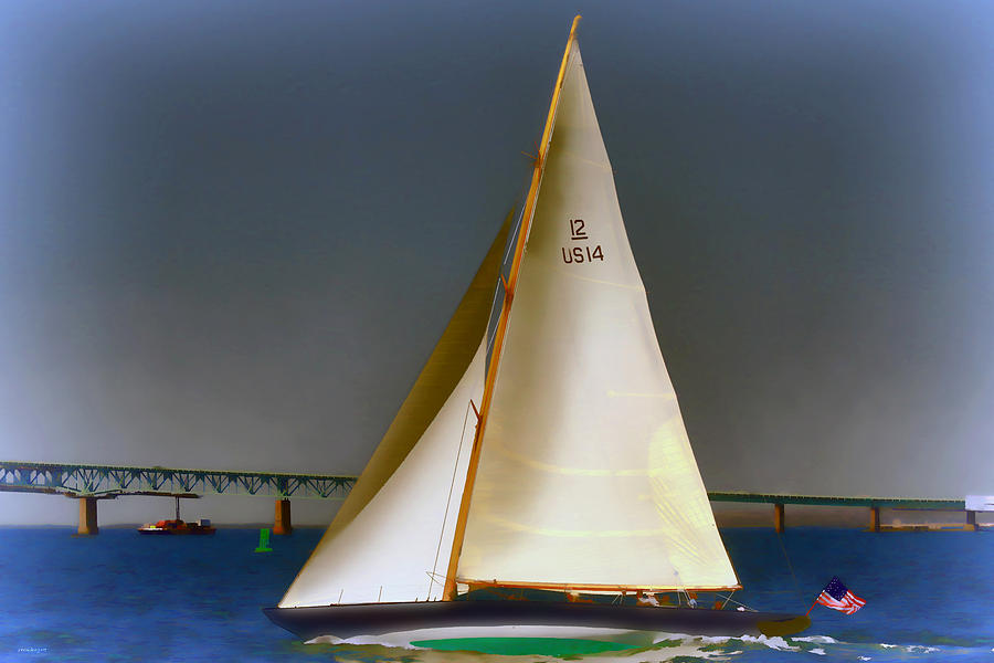 Sailing impressionist paint effect Photograph by Tom Prendergast