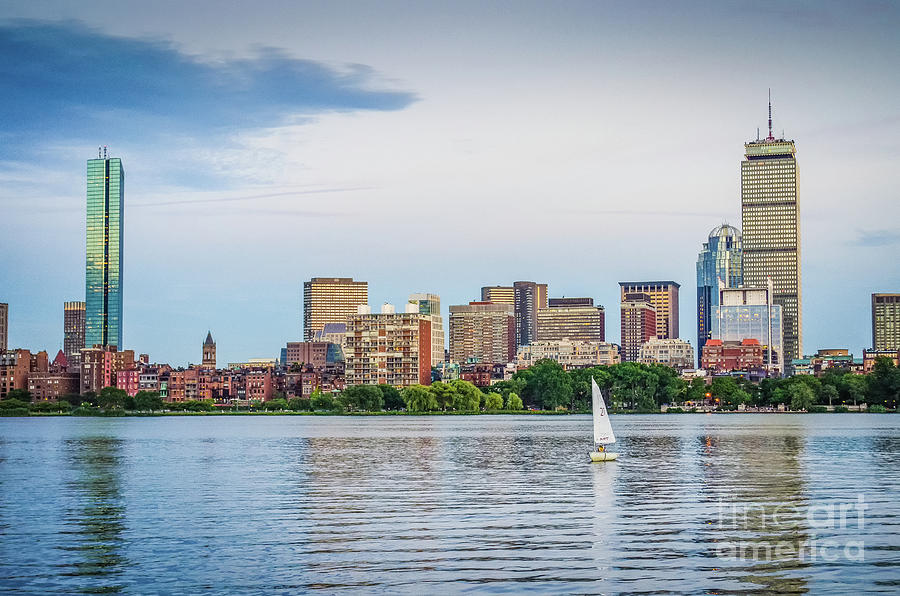 Sailing in Back Bay Photograph by Mike Ste Marie