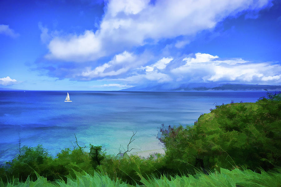 Sailing in Maui Photograph by Jan Garcia