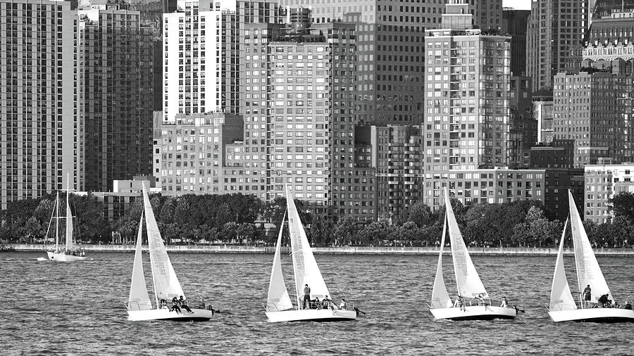 Sailing In New York Harbor No. 3-1 Photograph by Sandy Taylor