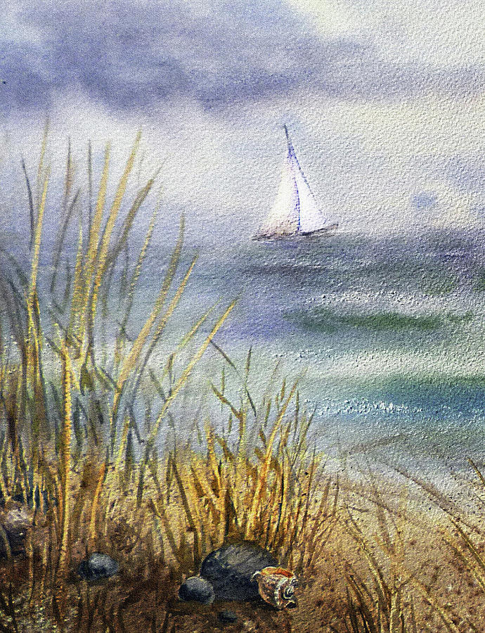 Sailing In Rough Seas Painting