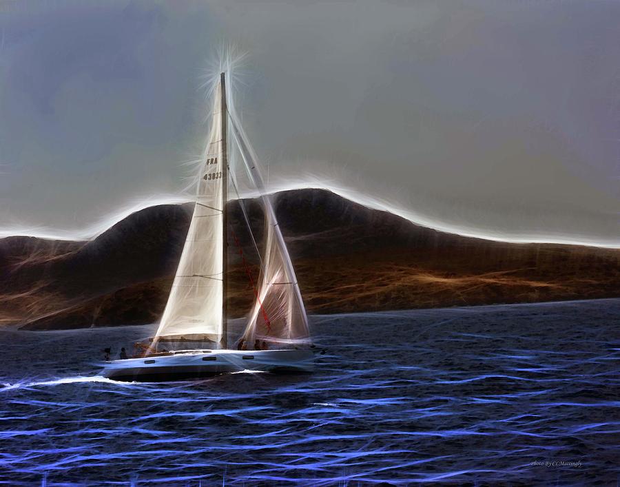 Sailing in the Agean Photograph by Coke Mattingly