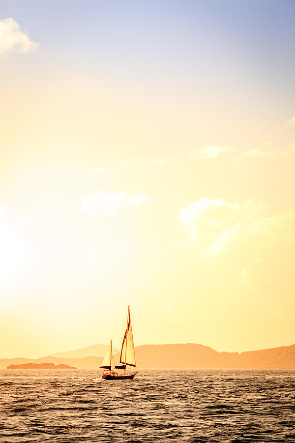 Sailing in the Caribbean Photograph by Alexey Stiop