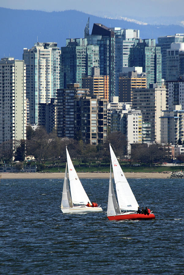 Sailing in Vancouver Photograph by Pierre Leclerc Photography
