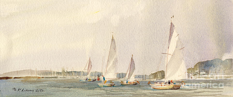 Sailing into Marion Harbor Painting by P Anthony Visco