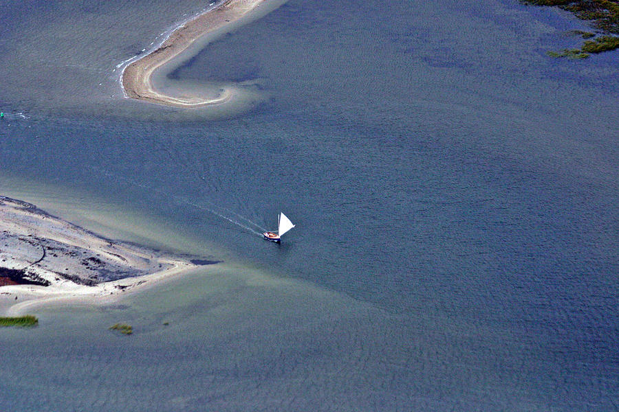 Sailing Into Polpis Harbor Nantucket Photograph by Duncan Pearson