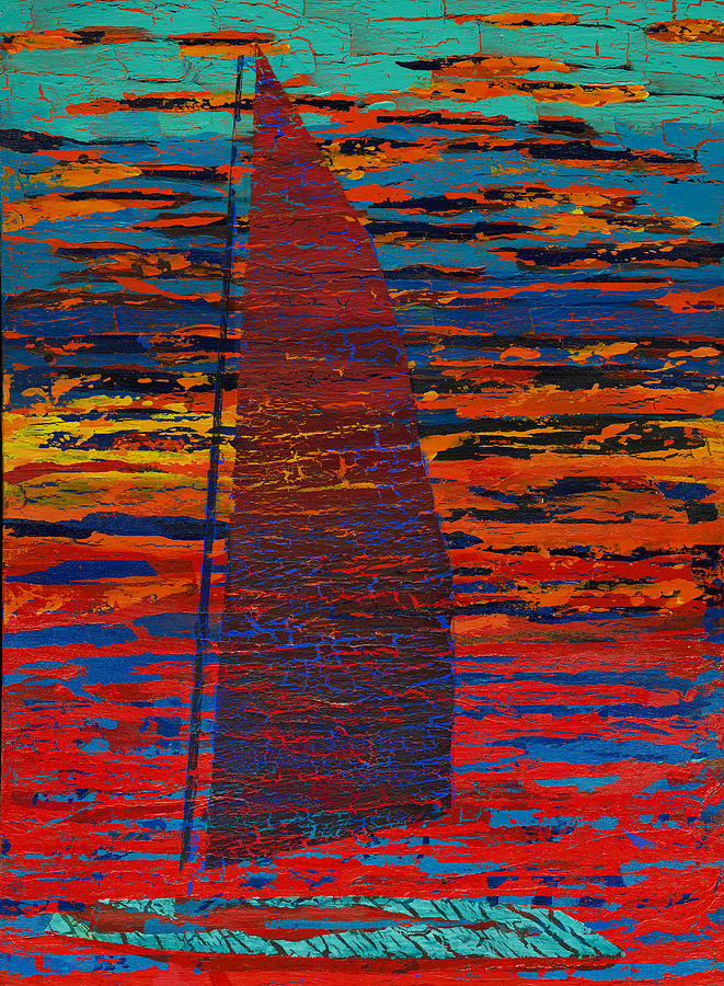 Abstract Painting - Sailing into the Sunset by Sean Corcoran