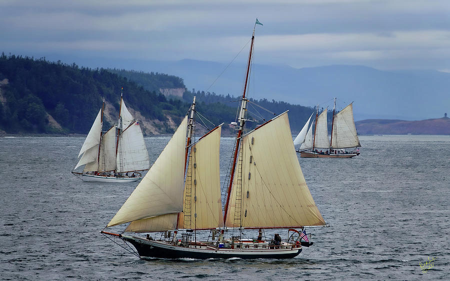 Sailing Juan de Fuca Photograph by Rick Lawler