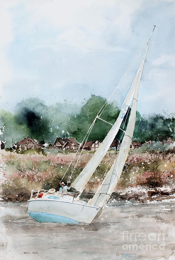 Sailing Painting by Monte Toon