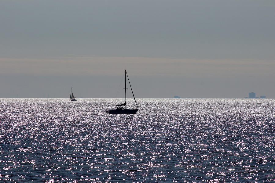 Sailing on Lake Pontchartrain - II Photograph by Beth Vincent