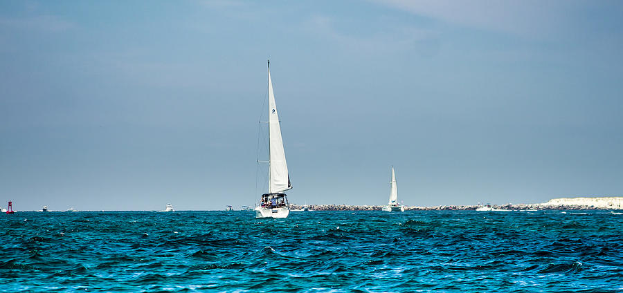 Sailing On The Bay  Photograph by Debra Forand