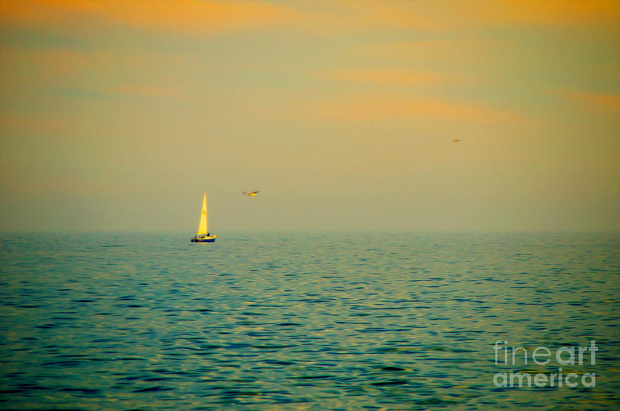 Lake Michigan Photograph - Sailing on the Great Lakes by Mary Machare