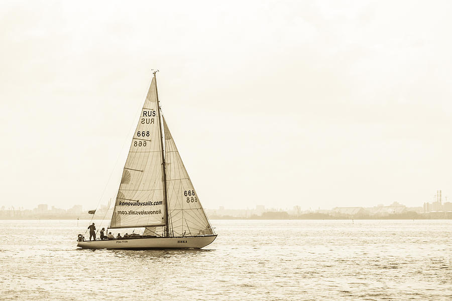 Sailing on the River Neva Photograph by Clare Bambers
