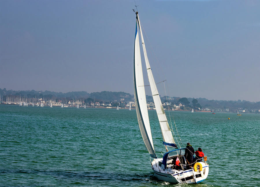 Sailing on the Solent Photograph by Ian Watts