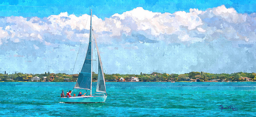 Sailing Sarasota Bay Photograph by Susan Molnar