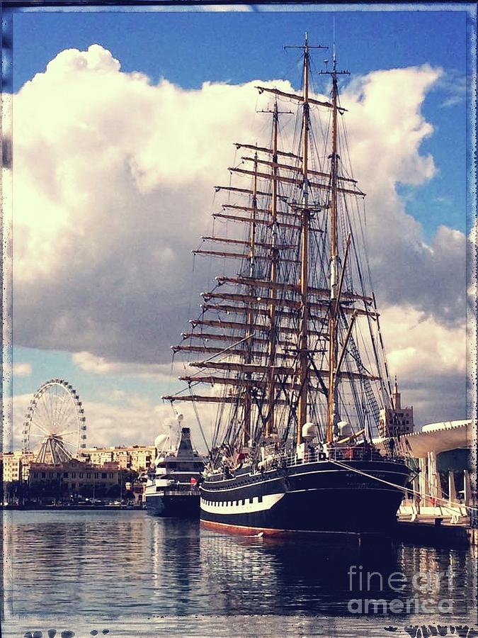 Sailing ship, Kruzenshtern by Jackie Mestrom Sailing ship, Kruzenshtern by Jackie Mestrom