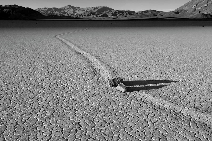 Sailing Stones on the Racetrack Playa  Photograph by Rick Pisio