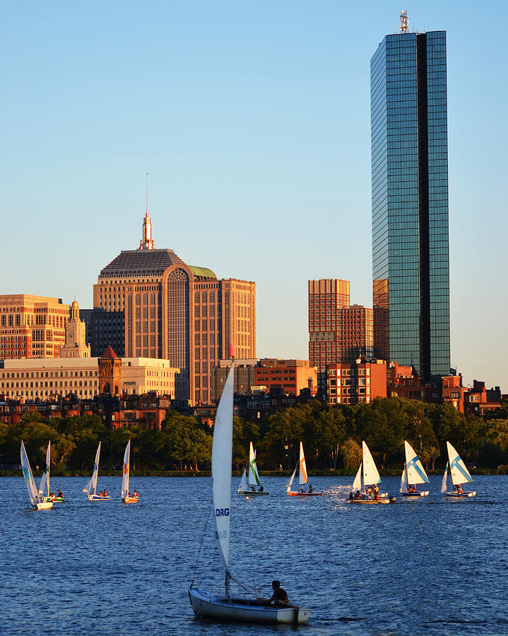 Sailing the Charles River Boston MA Photograph by Toby McGuire
