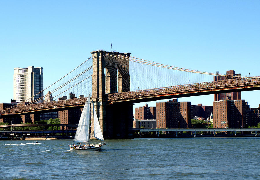 Sailing the East River Photograph by Jeffrey Saraceno - Fine Art America