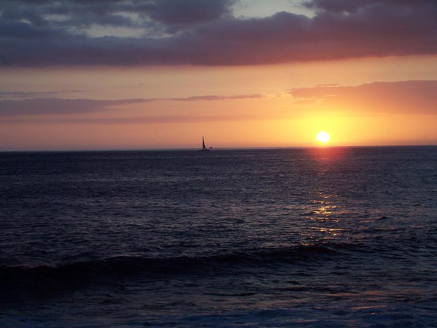 Sailing the Sunset Photograph by Roberta Rotunda