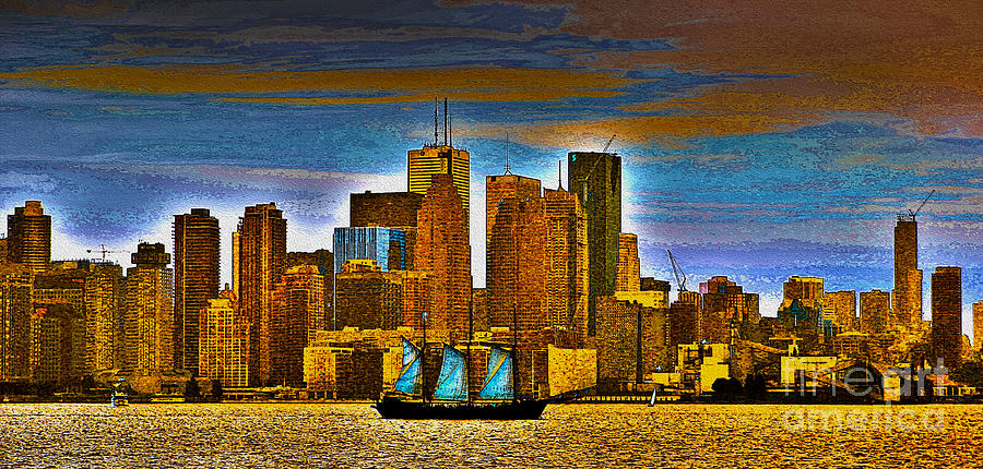 Sailing Through the City of Gold Photograph by Nina Silver