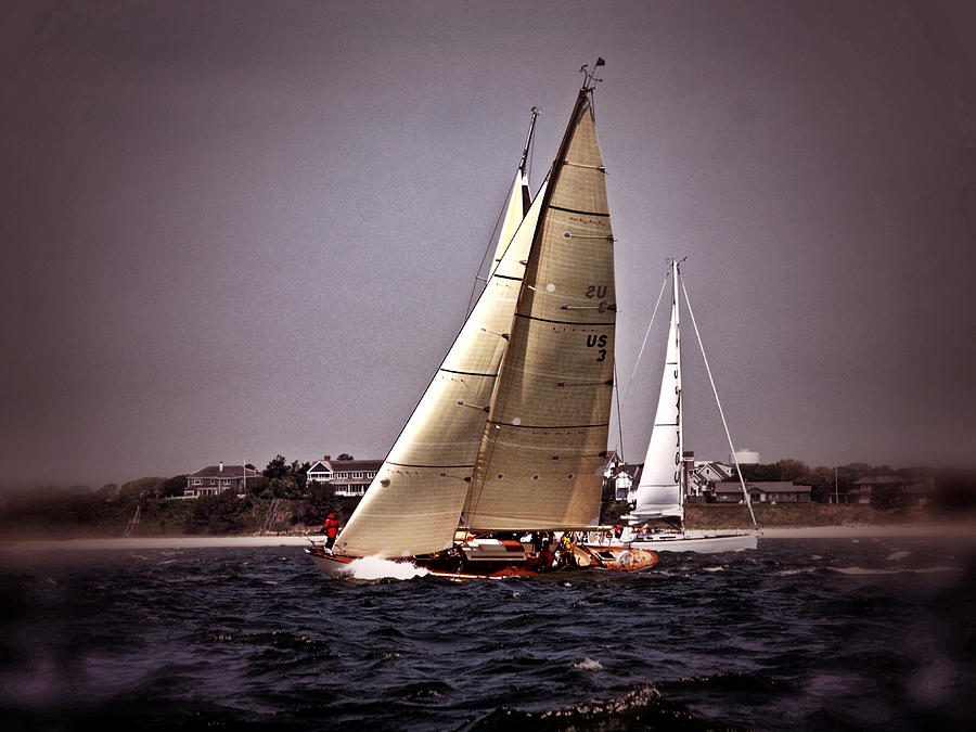 Sailing to Nantucket 005 Photograph by Bruce Gannon