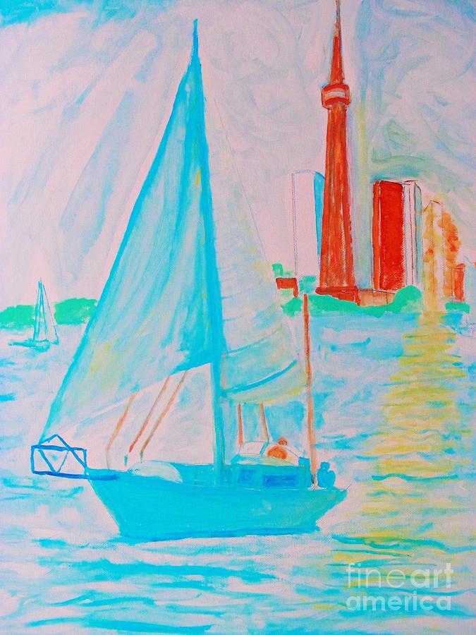 Sailing Toronto, Canada Painting by Stanley Morganstein