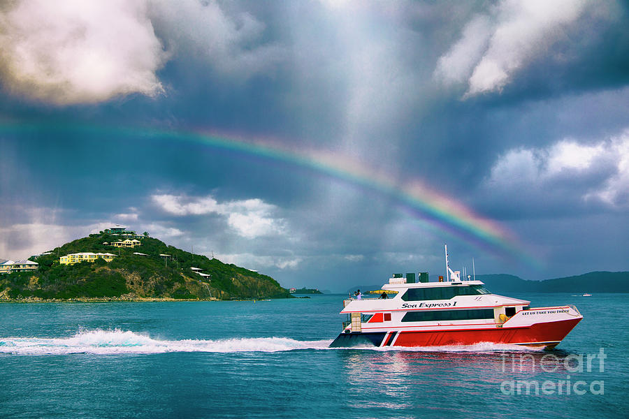 Sailing Under the Rainbow Photograph by Mariola Bitner