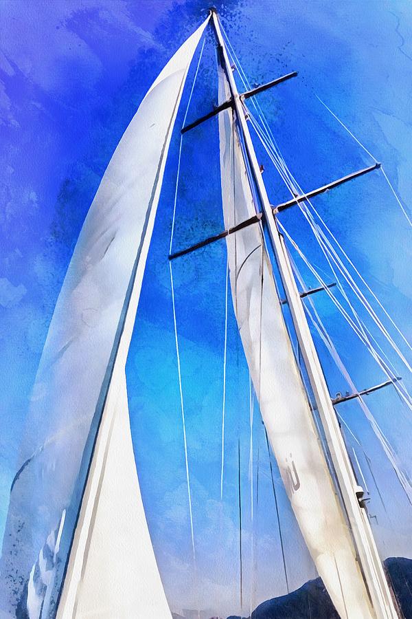 Sailing Unties The Knots Of My Mind Painting by Taiche Acrylic Art