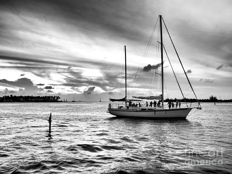 Sailing with Friends at Key West Photograph by John Rizzuto