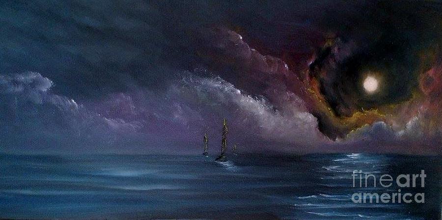 Seascape Painting - Sailors Delight by Affordable Art Halsey