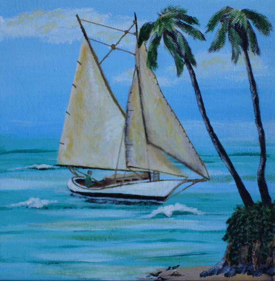 Sandpiper Painting - Sailors Dream by Susan Kubes