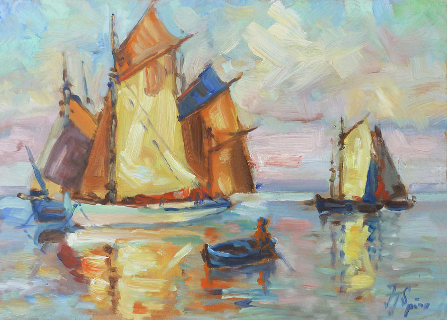Sails 1 Painting by Irek Szelag