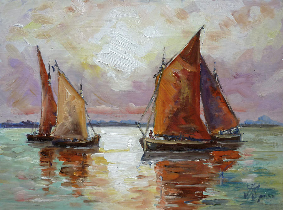 Sails 6 Painting by Irek Szelag
