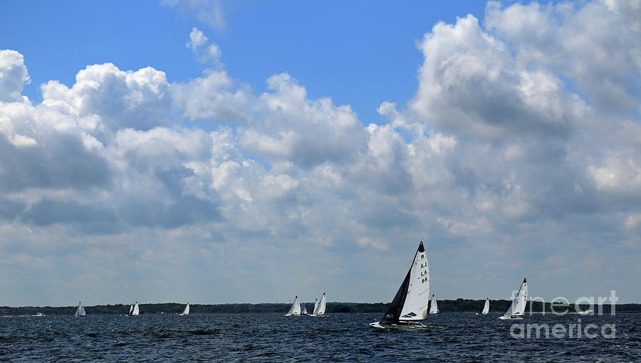 Sails and Clouds Photograph by Mary Haber
