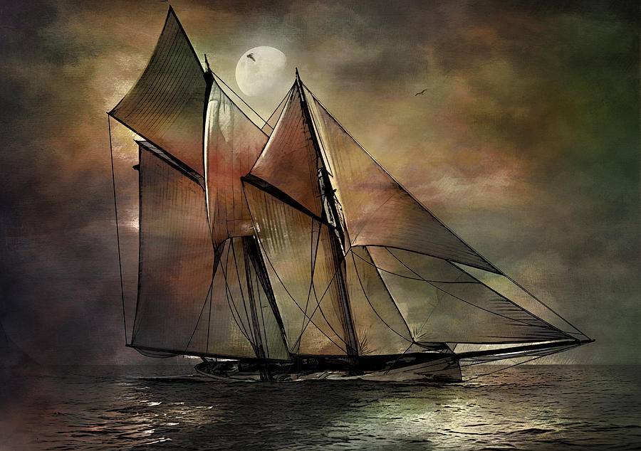 Sails Painting by Andrzej Szczerski