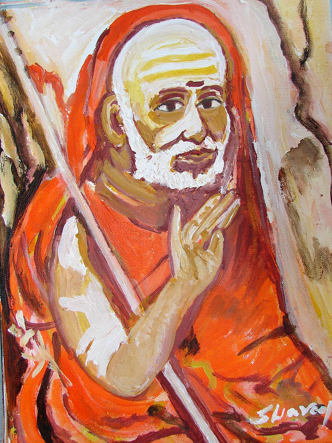 Saint 2 Painting by Anand Swaroop Manchiraju