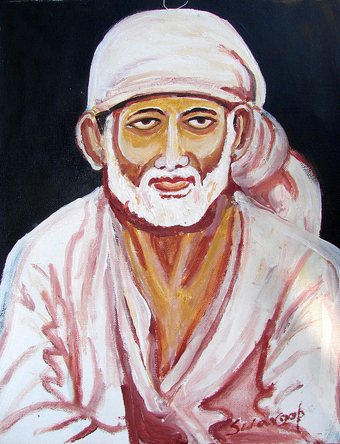 Saint 5 Painting by Anand Swaroop Manchiraju