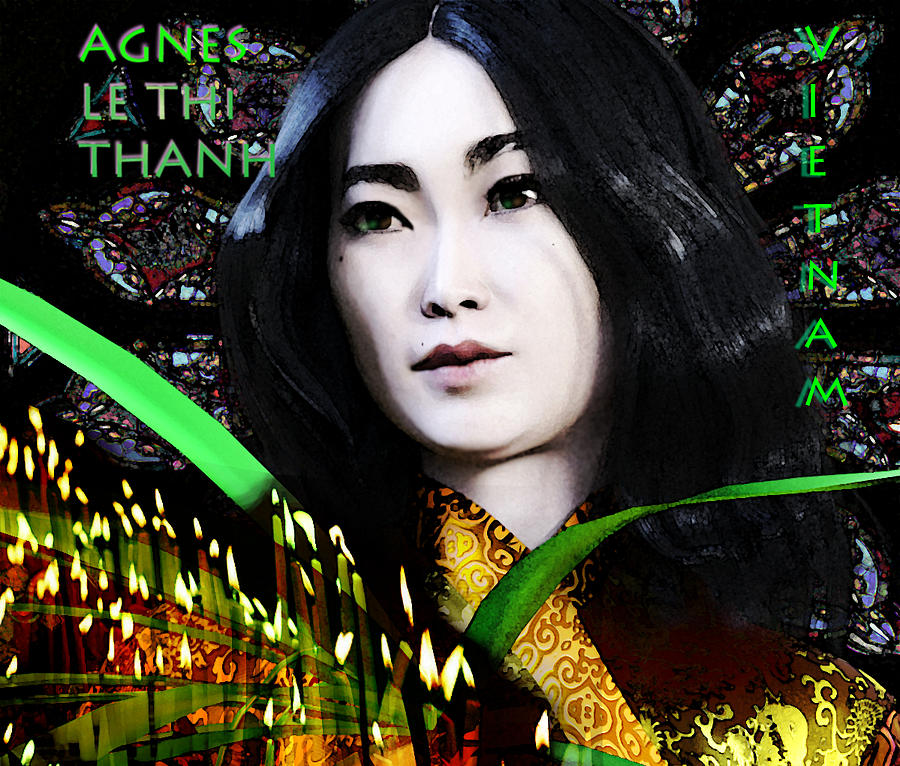 Saint Agnes Le Thi Thanh  9 Digital Art by Suzanne Silvir