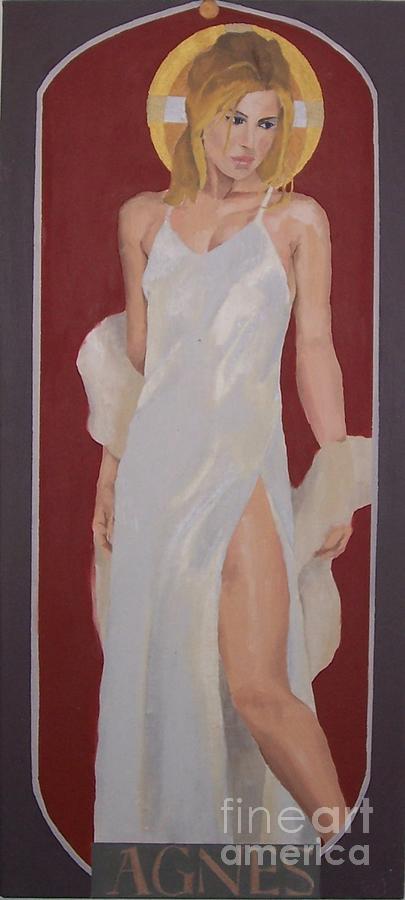 Saint Agnes Painting by Stephen Panoushek Saint Agnes Painting by Stephen Panoushek
