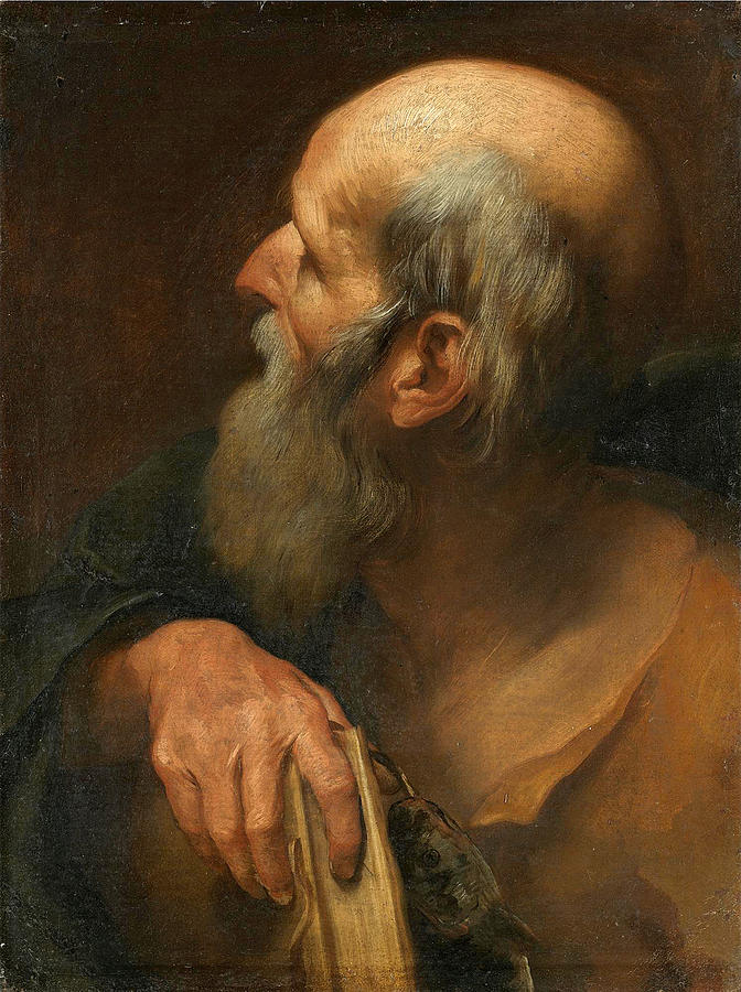 Saint Andrew Painting by Andrea Sacchi