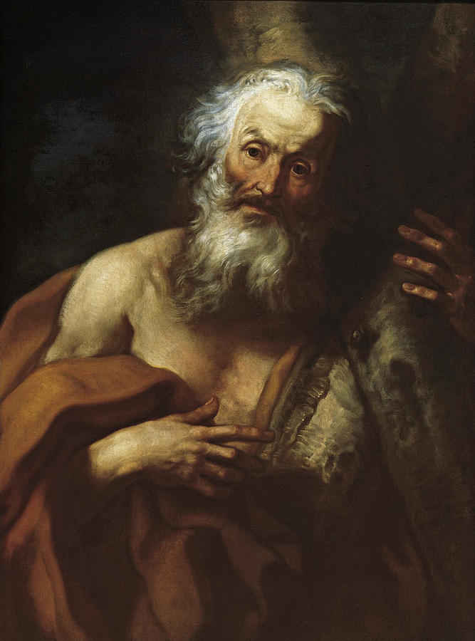 Saint Andrew Painting by Gaspare Traversi